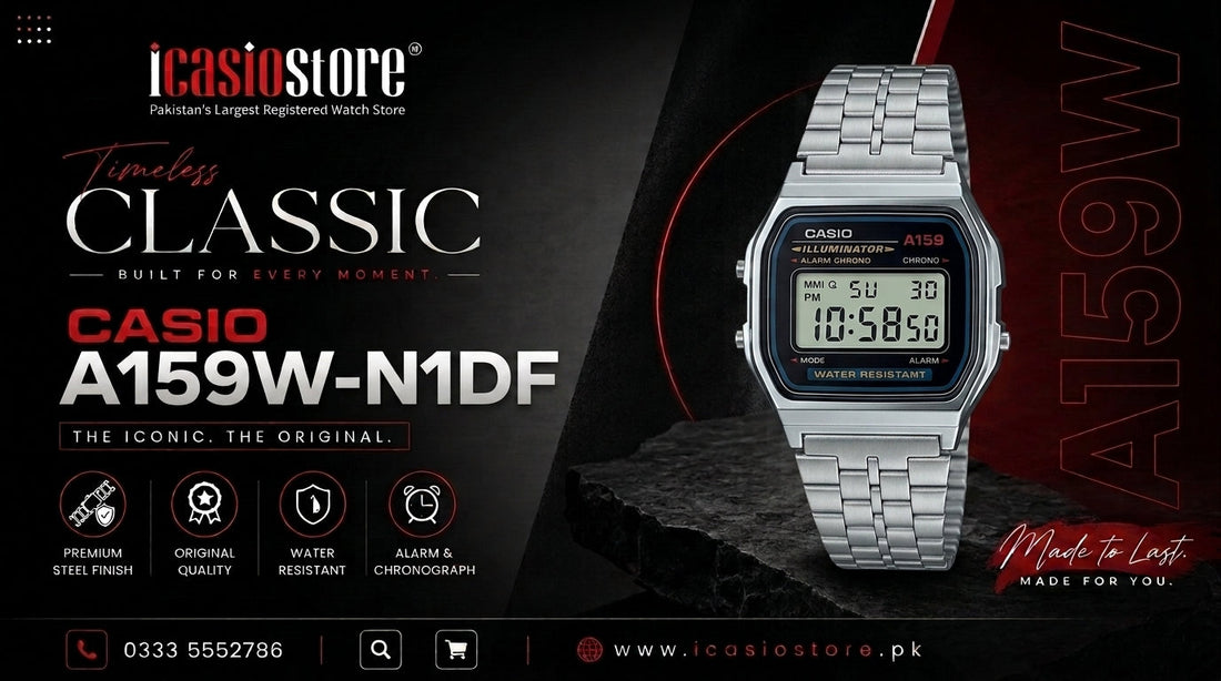 CASIO A159W-N1DF: VINTAGE STYLE, TIMELESS DESIGN