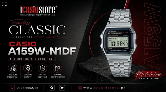 CASIO A159W-N1DF: VINTAGE STYLE, TIMELESS DESIGN