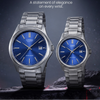 Matching CASIO couple watches in coordinated styles for him and her